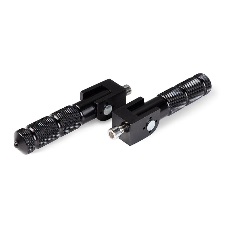 Par de Apoyos Pies Metálico Para Rueda Trasera