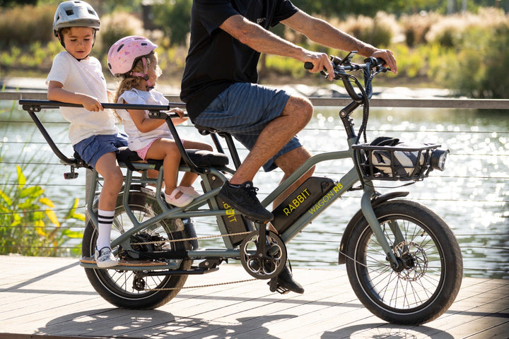 NUEVA ⚡️ Bicicleta Electrica Rabbit Wagon verde