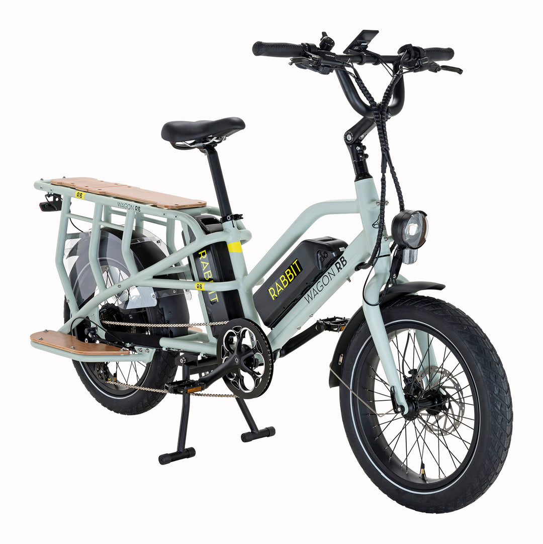 NUEVA ⚡️ Bicicleta Electrica Rabbit Wagon celeste