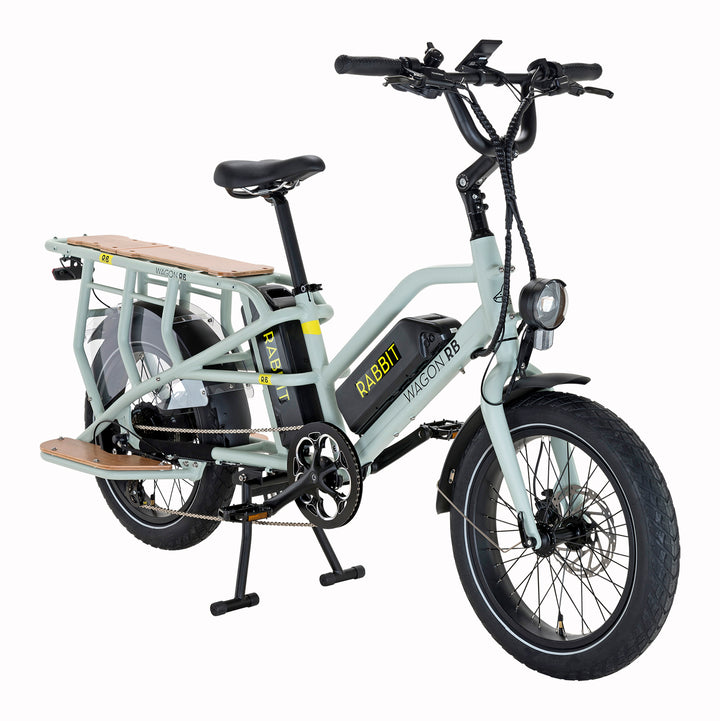 NUEVA ⚡️ Bicicleta Electrica Rabbit Wagon celeste