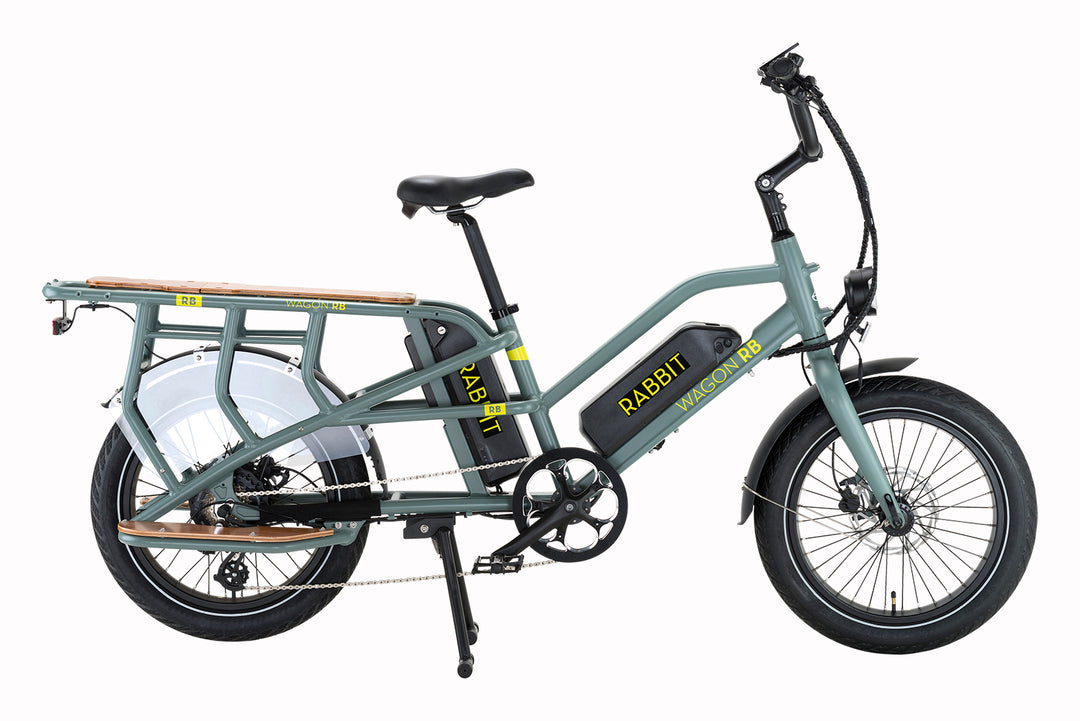 NUEVA ⚡️ Bicicleta Electrica Rabbit Wagon verde