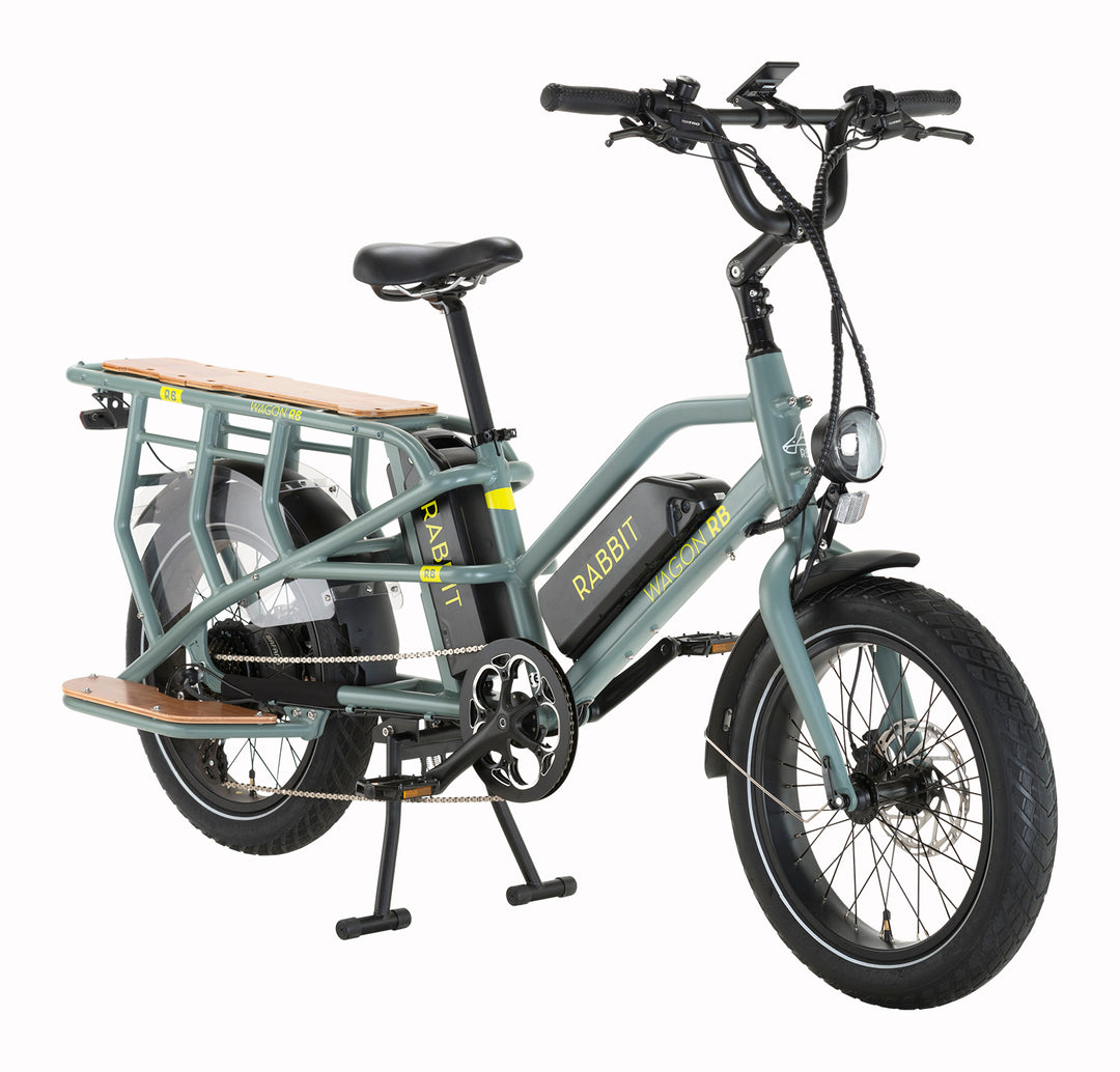 NUEVA ⚡️ Bicicleta Electrica Rabbit Wagon verde
