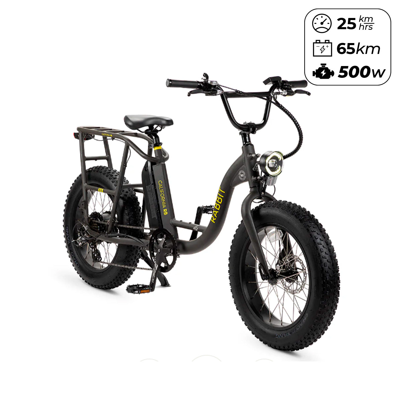 Bicicleta Eléctrica California Negro – Rabbit Bikes